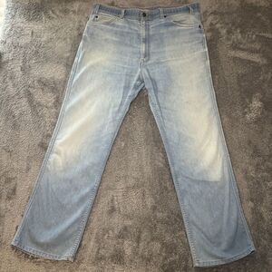 Men's Light Blue Levi Jeans Patented May201873 Straight Leg W38 L32 Pants